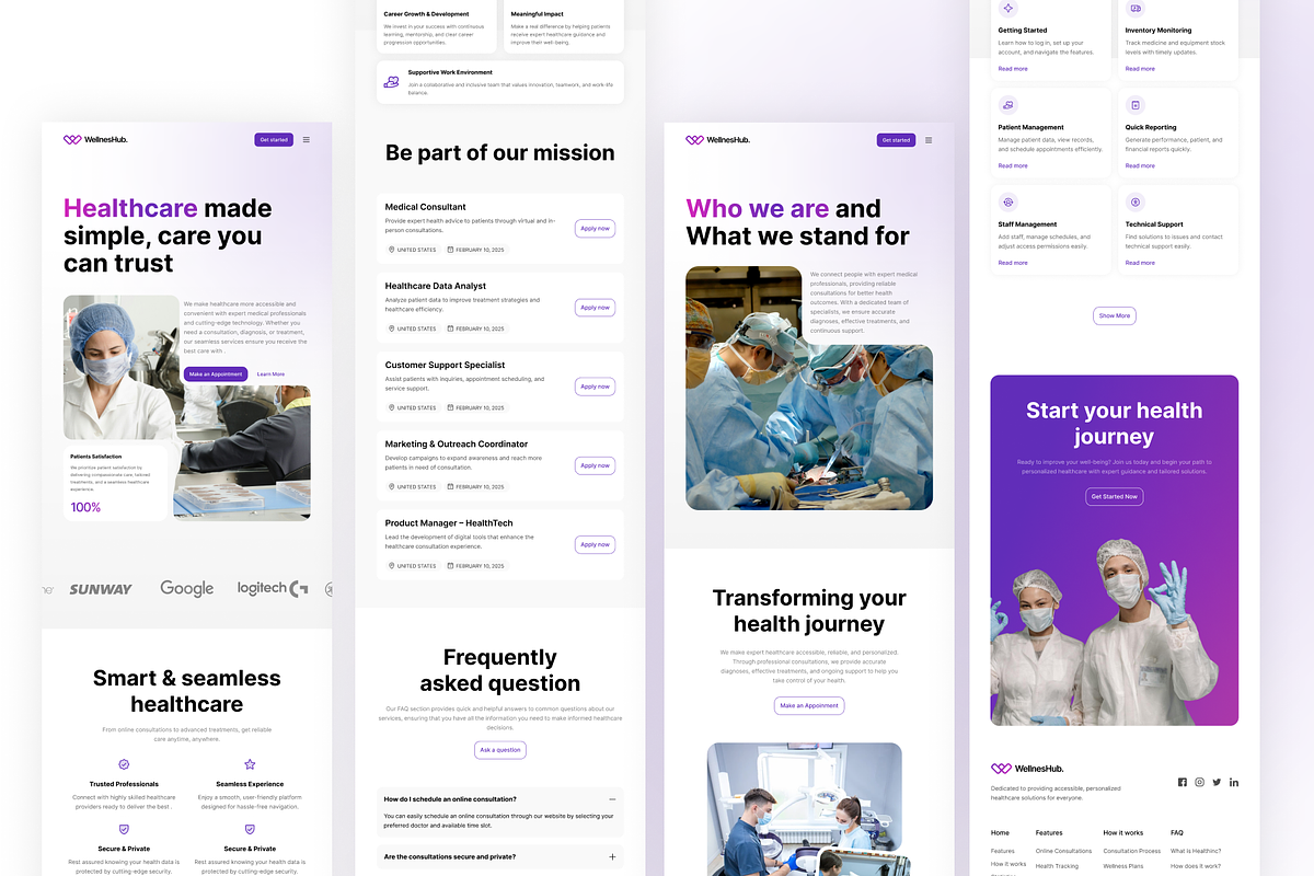 WellnesHub - Multipurpose Healthcare, a Landing Page Template by Agensip Design Agency (Photo 10 of 10)