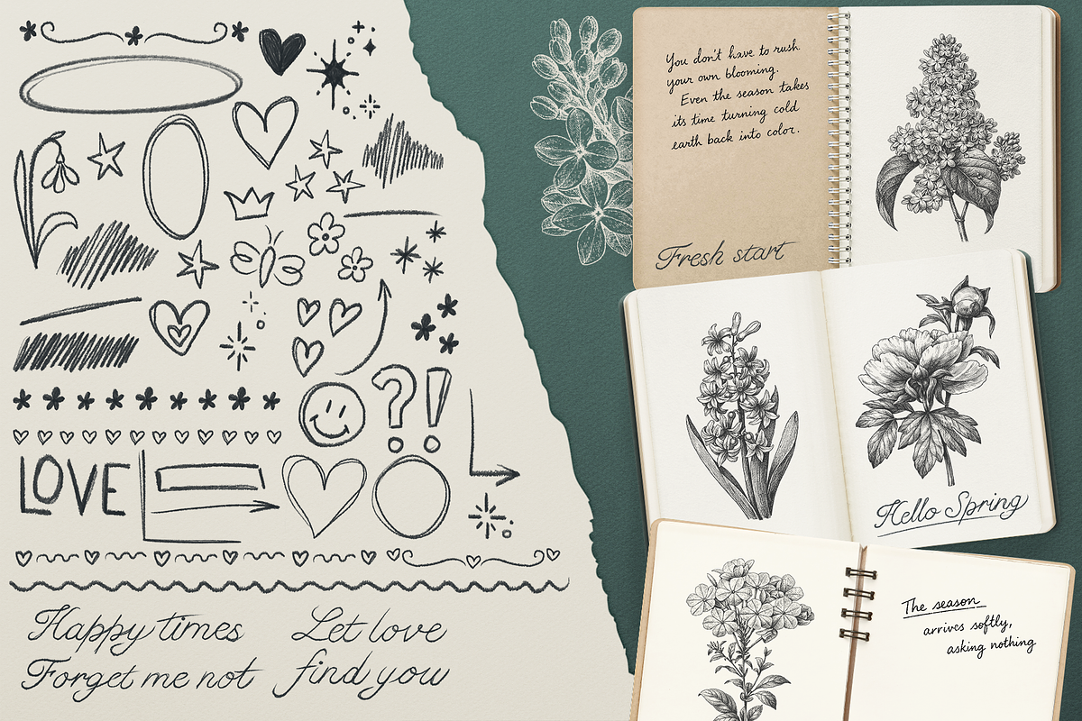BREATH OF SPRING Scrapbooking Bundle, an Object Graphic by Moon Starer Studio (Photo 9 of 10)