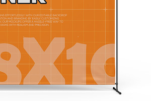 Wall Press Backdrop Mockup