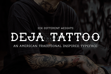 Deja Tattoo Typeface
