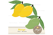 Mango Digital Paper & Clipart, a Graphic by JennyL Designs (Thumbnail 3 of 5)