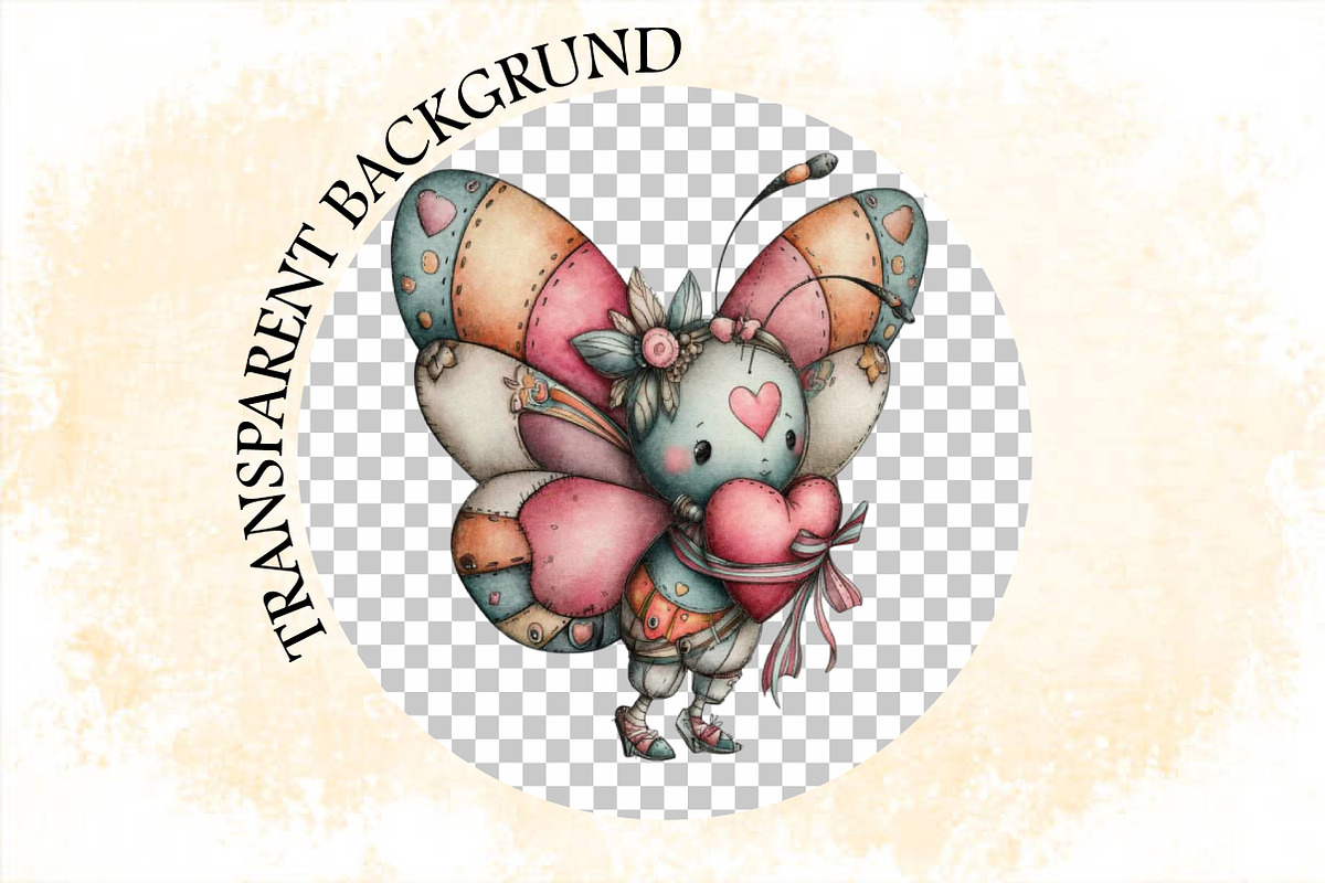 Whimsical Spring Butterfly Clipart B, an Illustration by SVGArt (Photo 7 of 7)