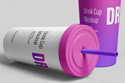 Drink Cup Mockup - 8 Views, a Cups & Container Mockup by Illusiongraphic (Thumbnail 23 of 23)