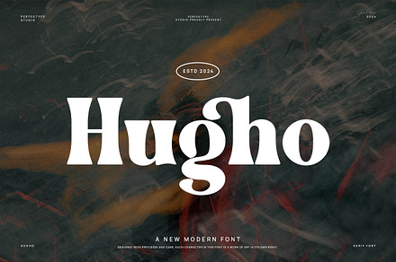 Hugho Modern Serif Font, a Serif Font by Perfectype