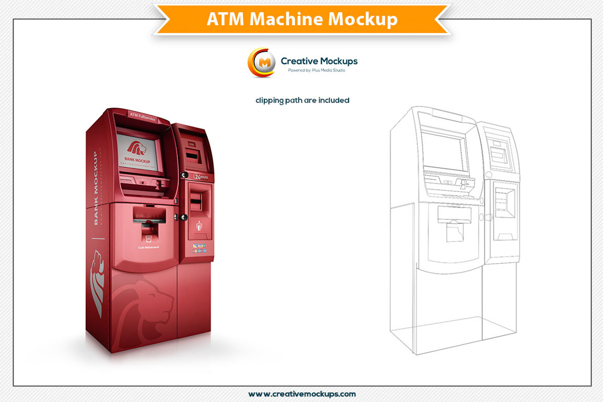 ATM Machine Psd Mockup, a Mockup by Plus Media (Photo 3 of 3)