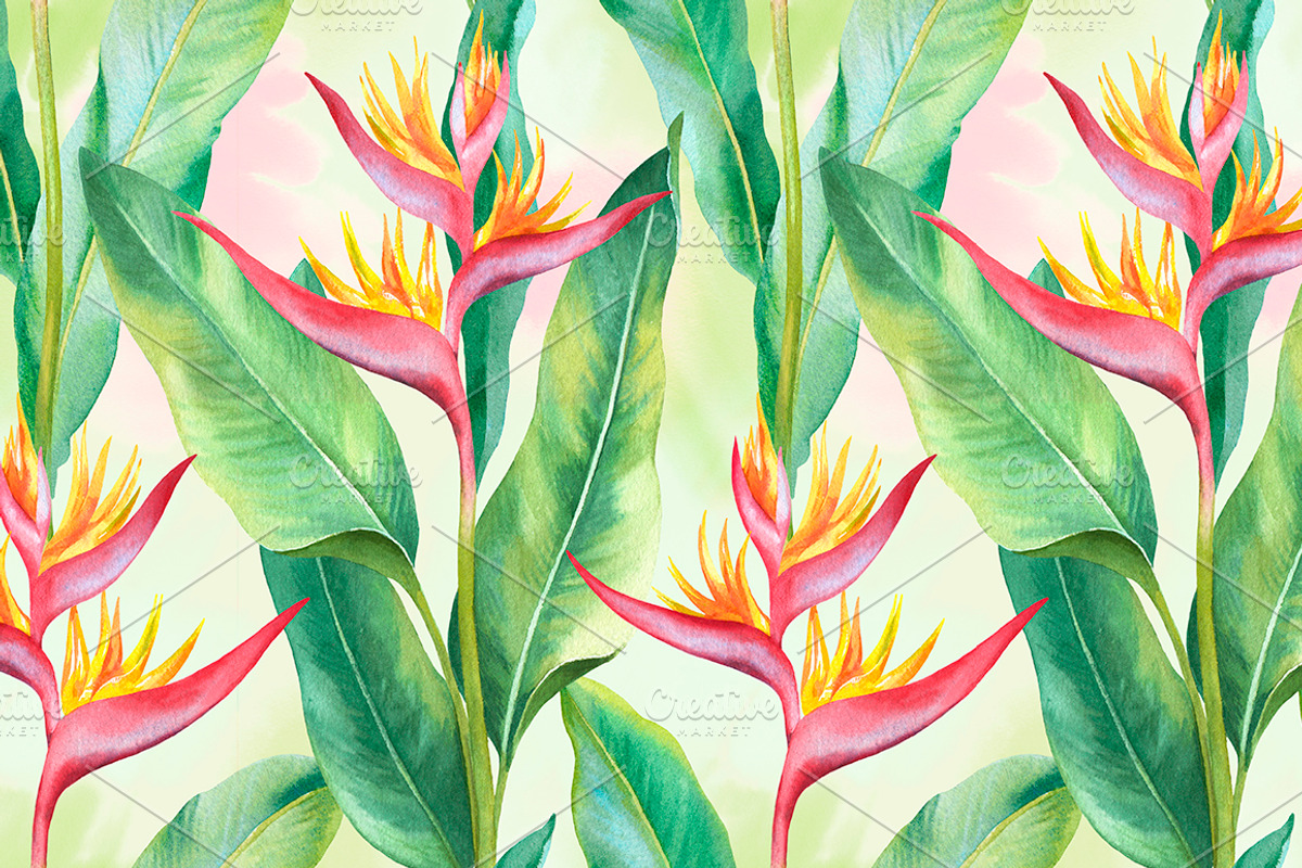 Tropical flora, a Texture Illustration by Sundra (Photo 9 of 15)