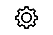 Gear & Cogwheel Silhouette Vector Bu, an Illustration by jahid234 (Thumbnail 32 of 51)