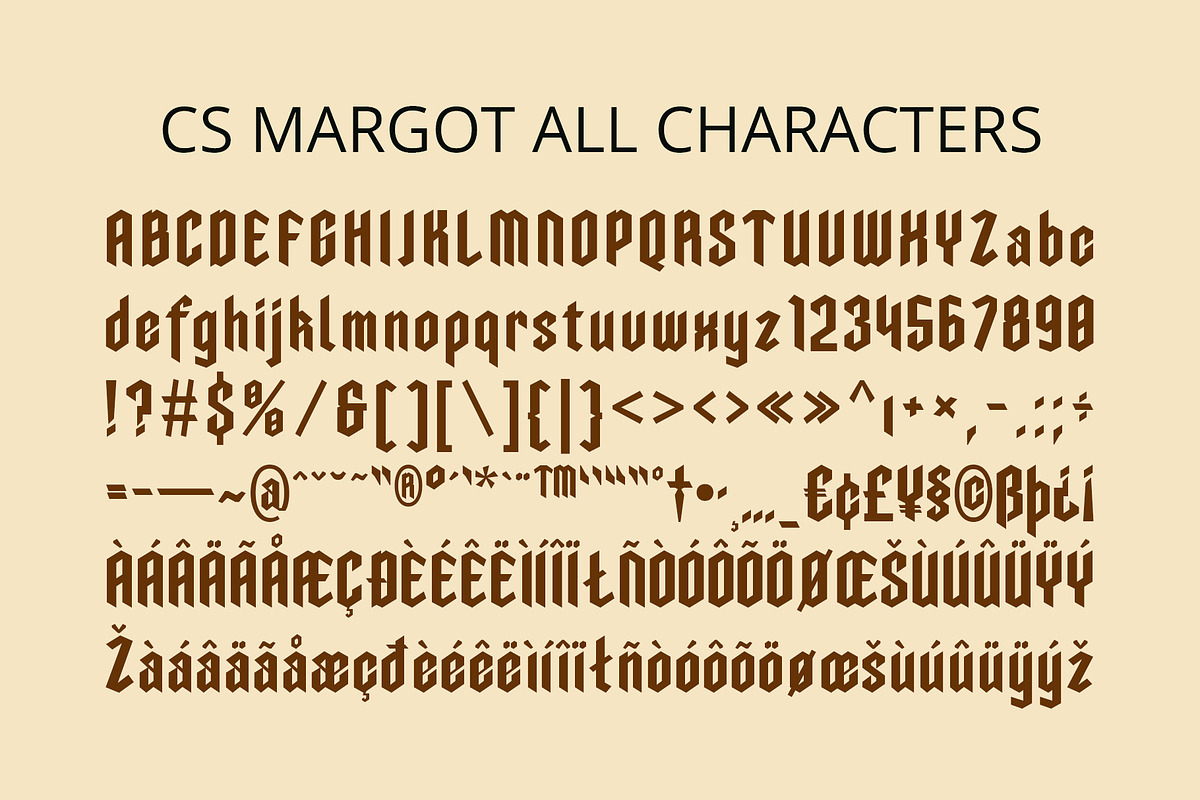 CS Margot – Blackletter Font, a Blackletter Font by Craft Supply Co. (Photo 8 of 8)