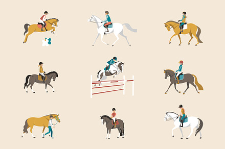 In the equestrian arena