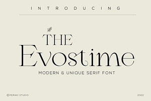 Evostime Classy Serif