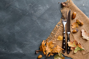 Thanksgiving autumn place setting stock photo containing dinner and decoration