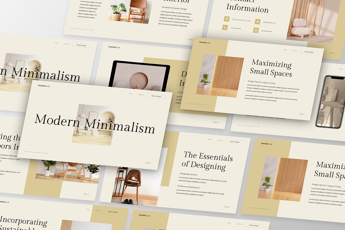 Modern Minimalism - Interior, a Presentation Template by GraphauseProject (Photo 6 of 6)