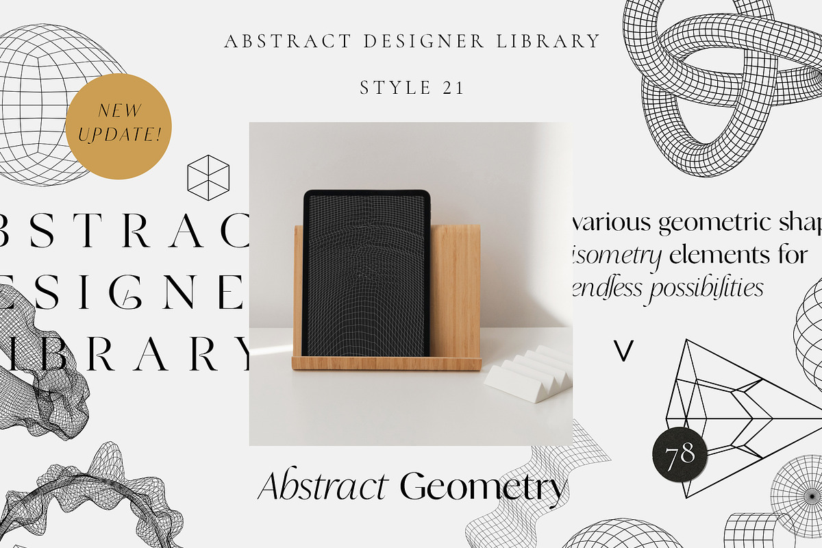 ABSTRACT DESIGN LIBRARY shapes, an Object Graphic by Lana Elanor (Photo 43 of 56)