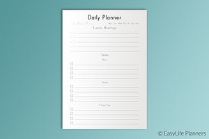 Daily PLanner A5 Size Printable