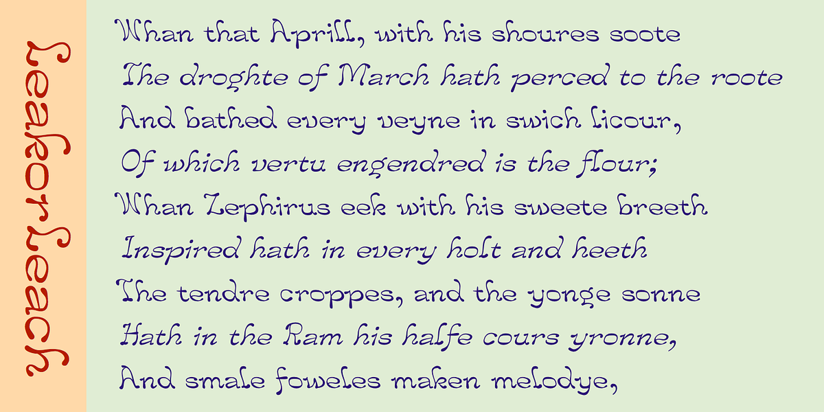 Leak or Leach, a Handwritten Font by Ingrimayne Type (Photo 4 of 7)