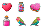 Watercolor Valentine's Day clipart, an Illustration by CreationArt (Thumbnail 4 of 5)