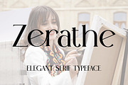 Zerathe | Elegant Serif Typeface, a Serif Font by Artdez (Thumbnail 1 of 5)