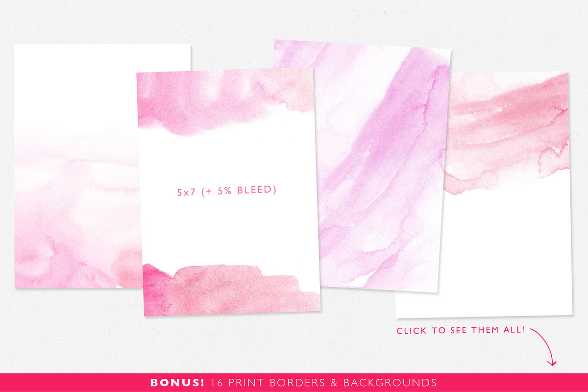 32 Watercolor Textures & Templates, a Texture Graphic by Abbie May (Photo 2 of 5)