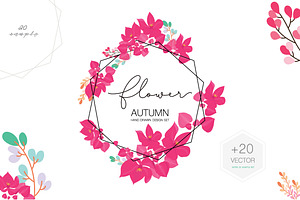 PINK FLOWER BANNER WEDDING Template