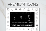 ICONS: Winter + Holidays, an Outline Icon by Bdemm Studio (Thumbnail 2 of 3)