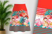 Flamingo Tropical Collage, an Animal Illustration by Sharon Schwalbe (Thumbnail 2 of 5)