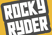Rocky Ryder - a rugged display font, a Font by Little Type Factory (Thumbnail 1 of 10)