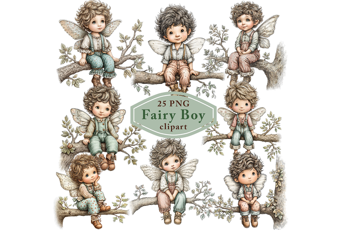Fairy Boy Clipart PNG, an Illustration by Memories By Lea (Photo 1 of 20)