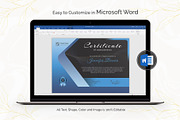 Canva Certificate Template, a Stationery Template by DesignDevisers (Thumbnail 8 of 9)