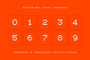 Player One - Pixel Typeface, a Sans Serif Font by alpercakici (Thumbnail 8 of 13)