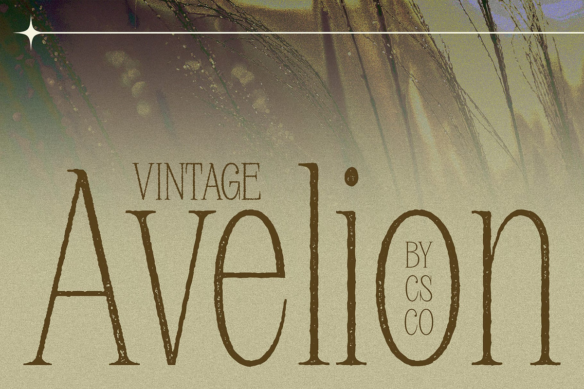 Avelion Vintage, a Serif Font by Craft Supply Co. (Photo 1 of 8)