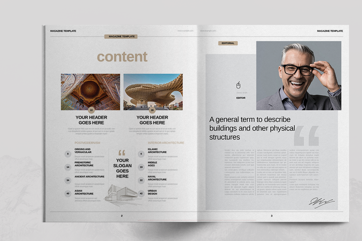 Lifestyle Magazine Layout, a Magazine Template by Boris Cupac (Photo 2 of 7)