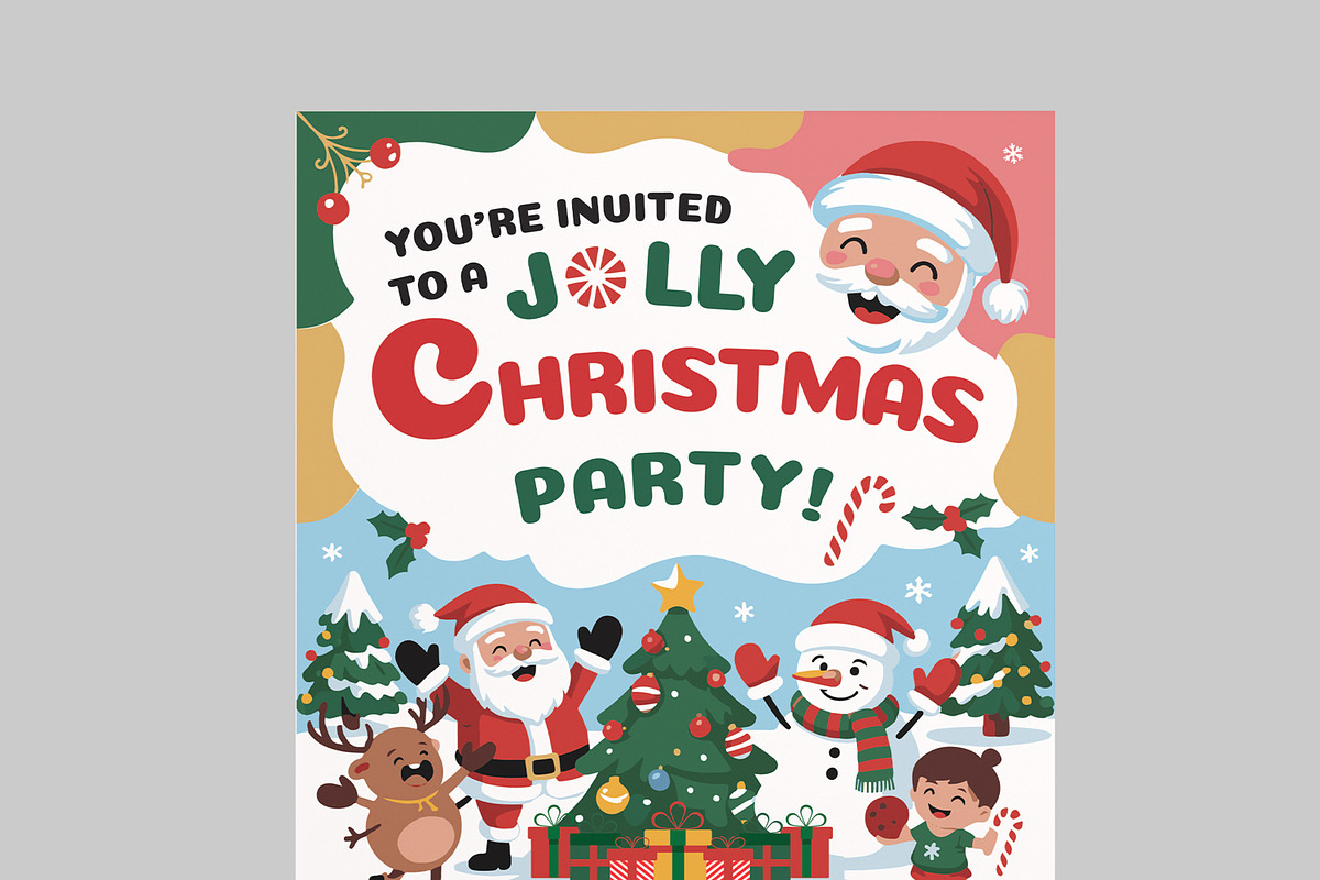 Christmas Party Flyer Template preview 4