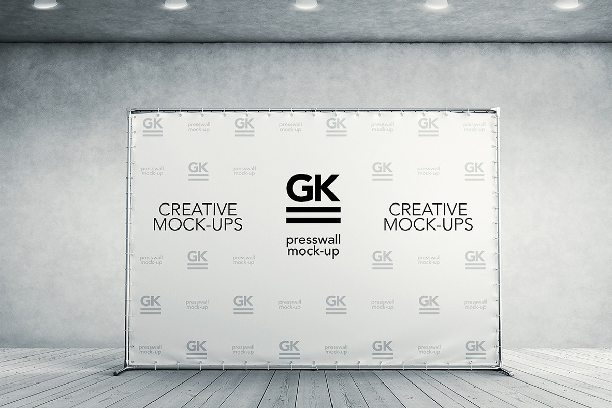 3D Presswall mock-ups, a Product Mockup by GK Creative (Photo 1 of 5)