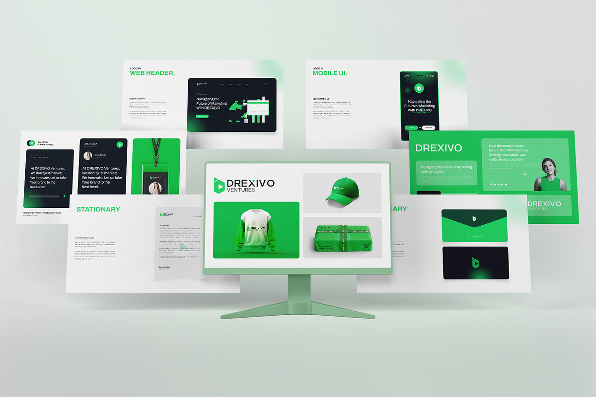 Drexivo | Brand Guidelines Template, a Branding & Logo Template by graphypix (Photo 5 of 12)