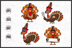 Thanksgiving turkey illustration art