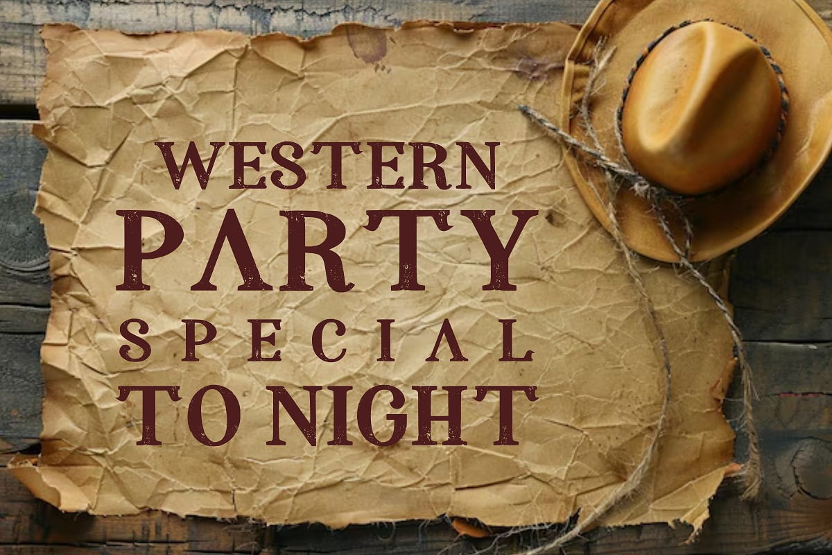 Deluxe Cowboy – Vintage Western, a Sans Serif Font by Limited.studio (Photo 4 of 5)