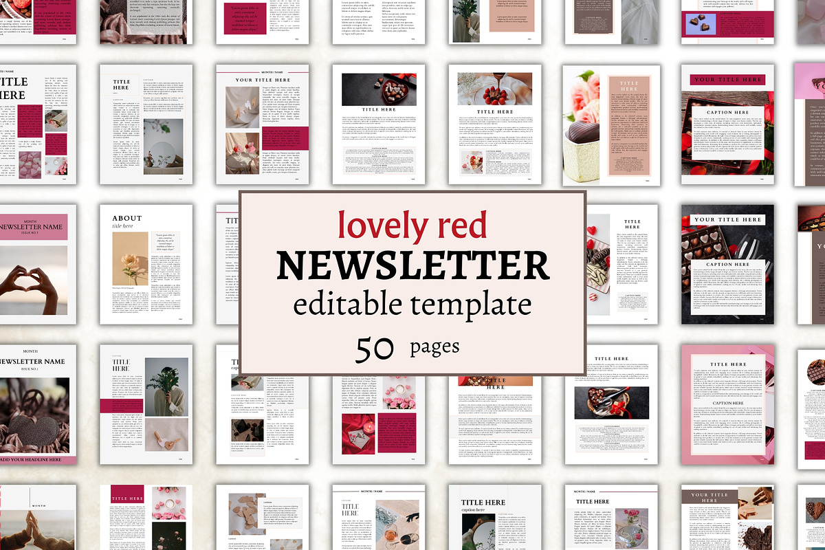 Minimalistic Newsletter Template, a Design Template by Digital By Nikoleta (Photo 2 of 22)
