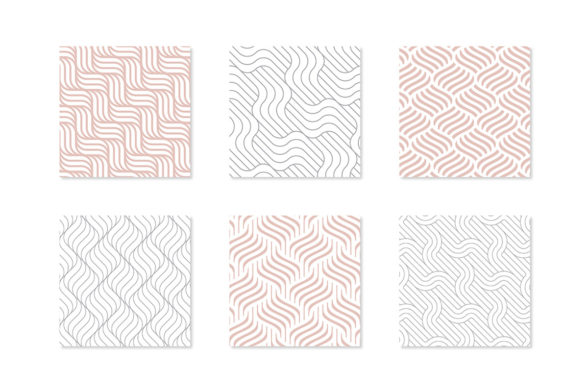 Rippled Seamless Patterns v.1, a Pattern Graphic by Curly_Pat (Photo 5 of 8)