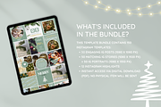 Green Christmas Instagram Templates, a Social Media Template by SunshineStudioBoutique (Thumbnail 3 of 8)