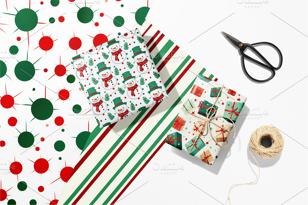 Christmas seamless pattern 02., a Texture Graphic by KENO Mascots (Photo 5 of 5)