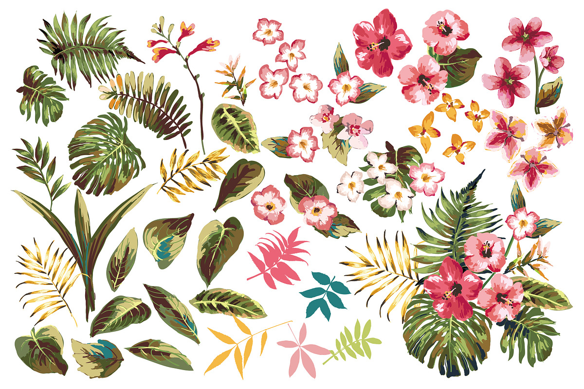 Seamless tropical patterns Vol.1 preview 3