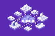 Blockchain concept banner, a Technology Illustration by Good Studio (Thumbnail 2 of 3)