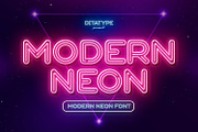 Modern Neon, a Symbol Font by Ditatype (Thumbnail 1 of 10)