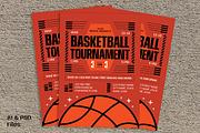 Modern Basketball Tournament Flyer, a Flyer Template by Gumico Studio. (Thumbnail 2 of 3)