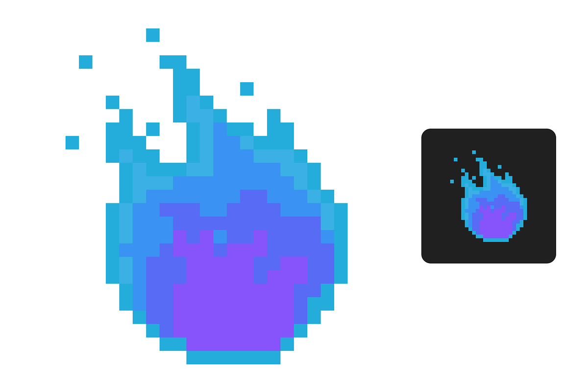 6x Pixel Fire Sub Badges/Emotes, an Illustration by Custom Fonts & Patterns (Photo 4 of 8)