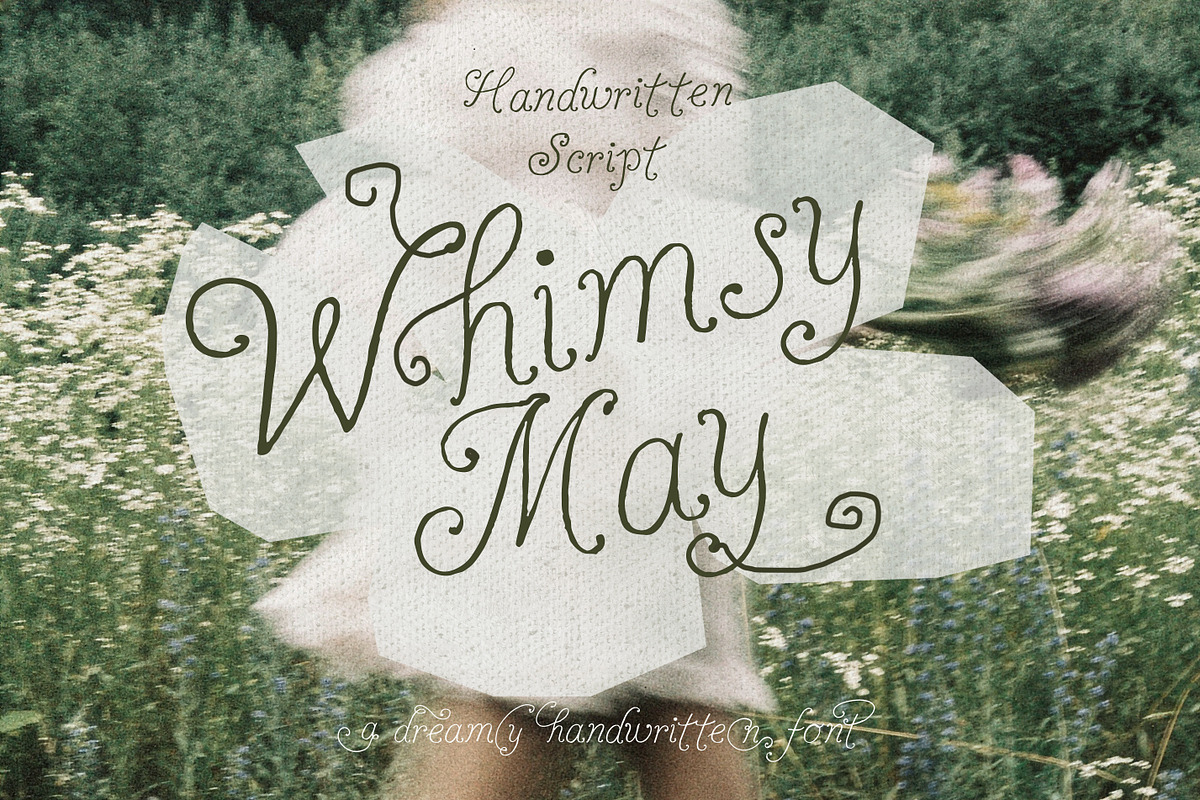 Handwritten Whimsy Romantic Script, a Handwritten Font by Laras Wonderland (Photo 1 of 13)