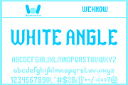 White Angle font, a Font by weknow (Thumbnail 1 of 5)