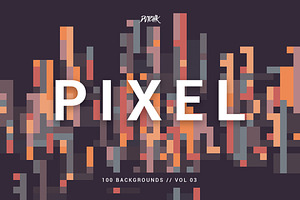 Pixel Colorful Backgrounds V. 03