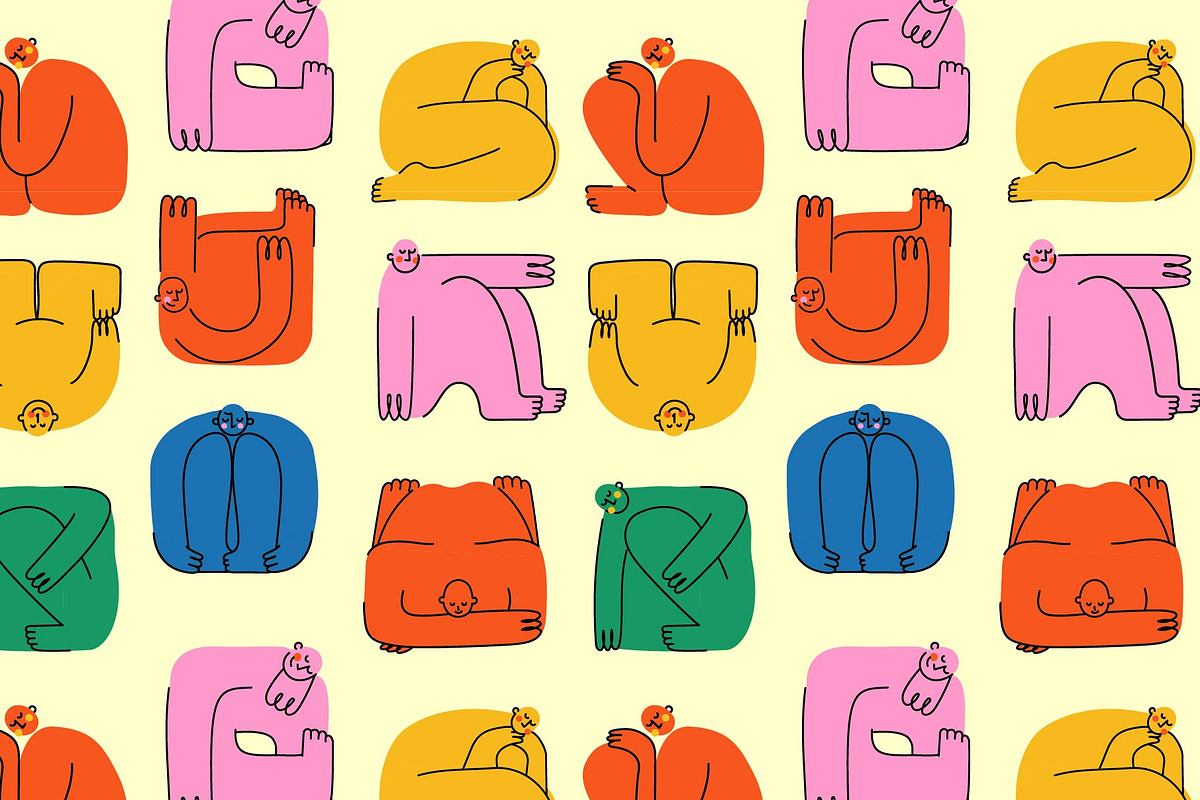 Mental Health set, a Person Illustration by Virinaflora (Photo 3 of 3)