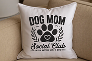 Dog Mom Social Club Machine Design, an Illustration by Moss Rose (Thumbnail 2 of 3)
